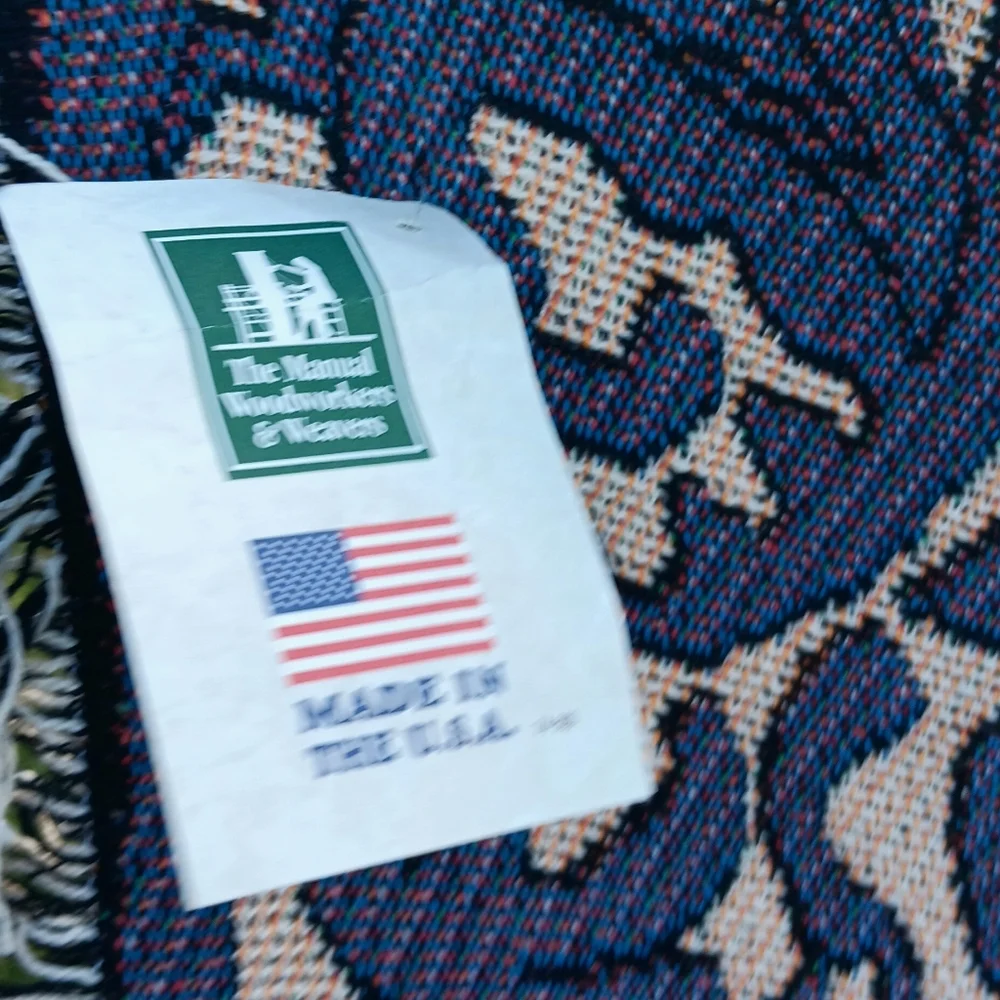 NWT Vintage Twelve Days Of Christmas Throw By Jim Shore. Made In USA